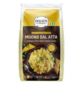 Desi Atta Moong Dal Atta - Skinned Split Green Gram Flour  Pack  200 grams